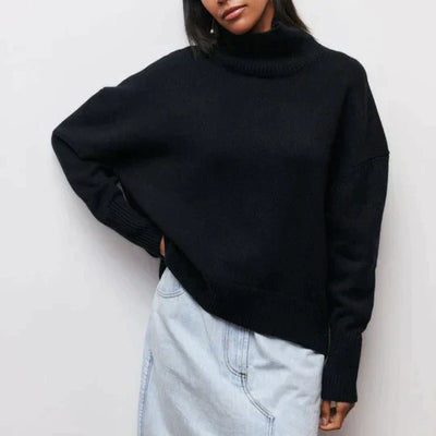 Bellaso – übergroßer rollkragenpullover