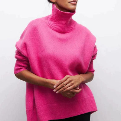 Bellaso – übergroßer rollkragenpullover