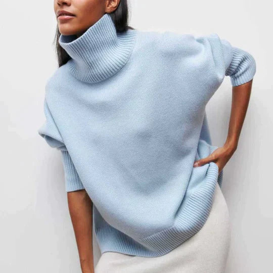 Bellaso – übergroßer rollkragenpullover