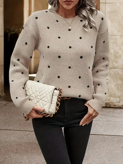Bellaso – pullover mit polka-dot-muster