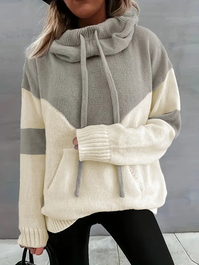 Bellaso – lässiger farbblockpullover