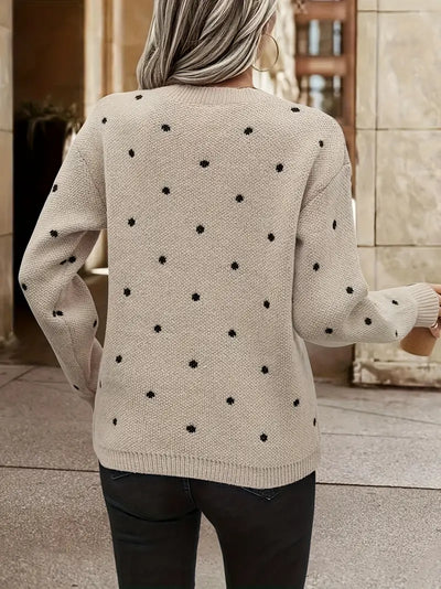 Bellaso – pullover mit polka-dot-muster
