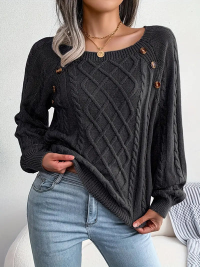Bellaso – lässiger pullover mit rundhalsausschnitt
