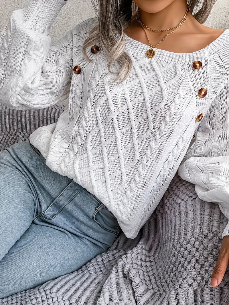 Bellaso – lässiger pullover mit rundhalsausschnitt