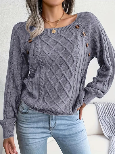 Bellaso – lässiger pullover mit rundhalsausschnitt