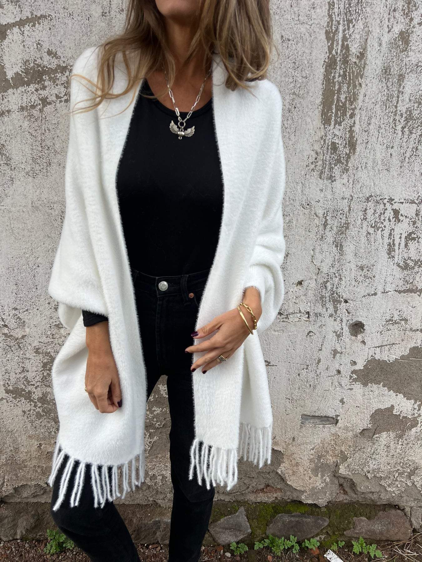 Bellaso - Eleganter und bequemer Schal-Pullover für Frauen