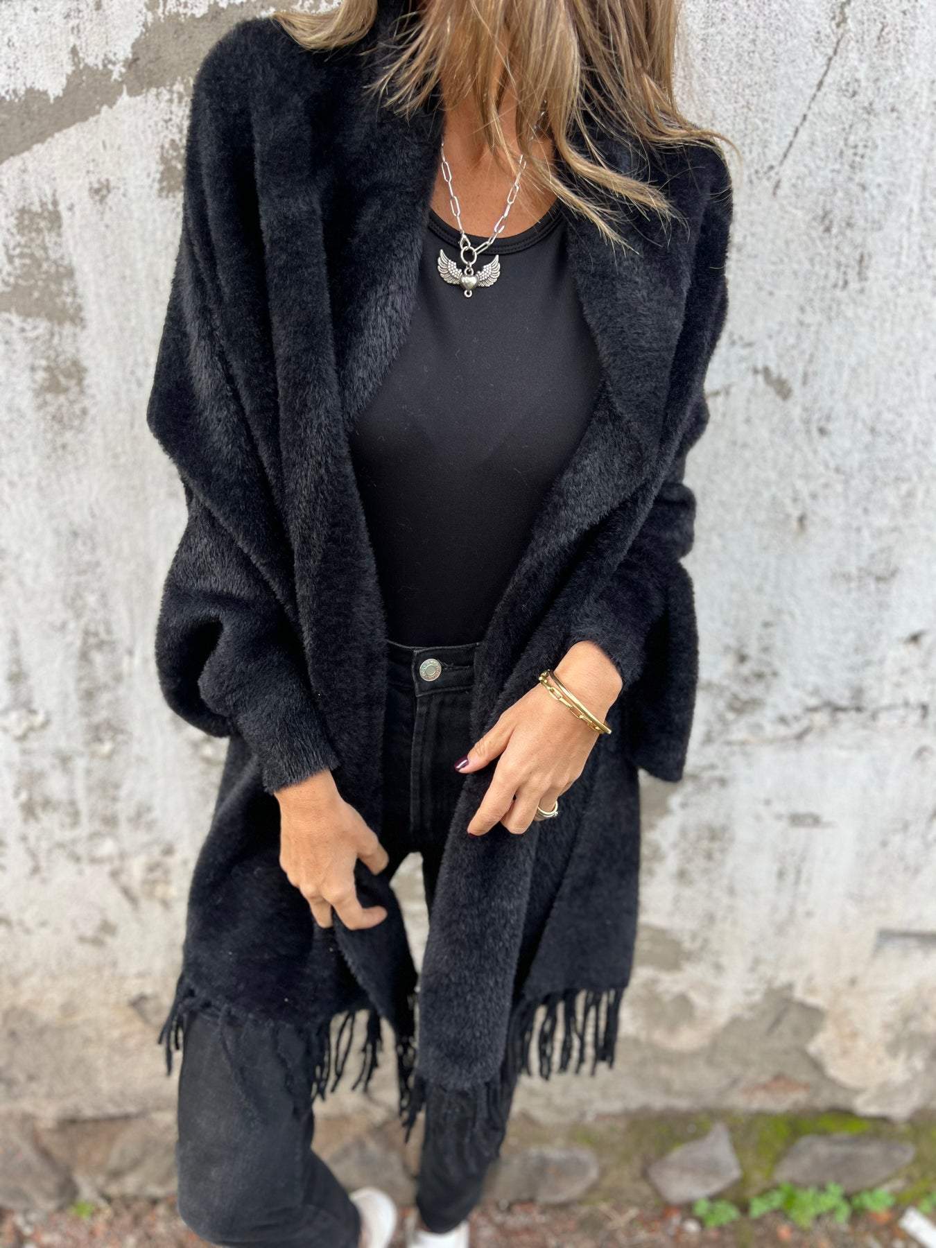 Bellaso - Eleganter und bequemer Schal-Pullover für Frauen