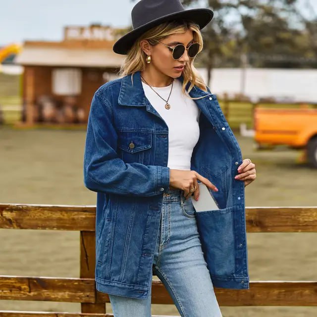 Bellaso Vintage-Jeansjacke unter Ihrem Mantel - HAILEY