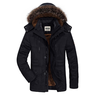 Schneider Mode | Herren winter parka dick und warm mit kapuze