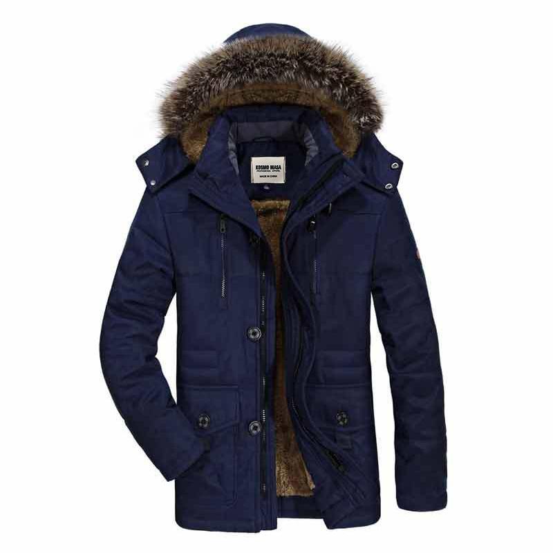 Schneider Mode | Herren winter parka dick und warm mit kapuze