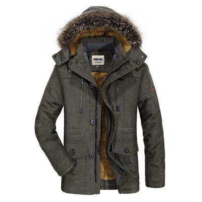 Schneider Mode | Herren winter parka dick und warm mit kapuze