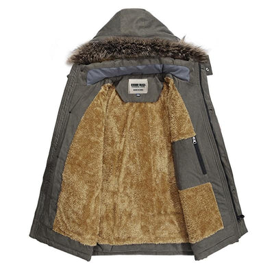 Schneider Mode | Herren winter parka dick und warm mit kapuze