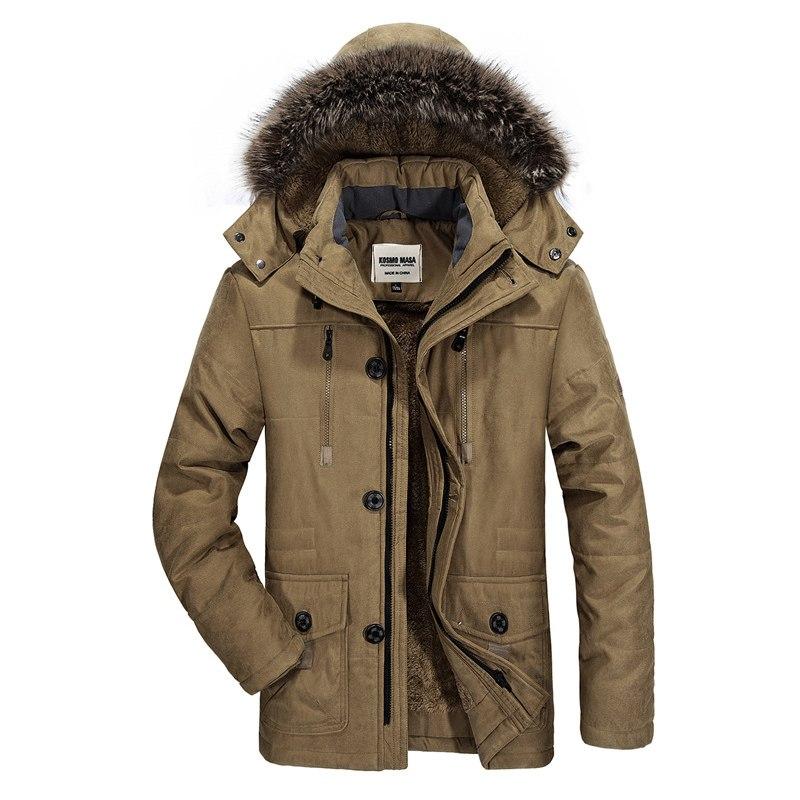 Schneider Mode | Herren winter parka dick und warm mit kapuze