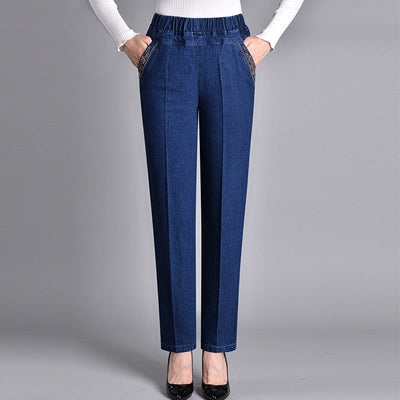 Bellaso - Jeans mit Seitentaschen und elastischem Bund