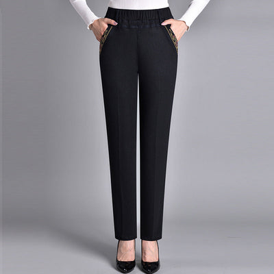 Bellaso - Jeans mit Seitentaschen und elastischem Bund
