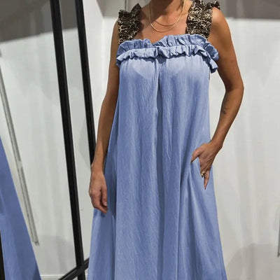 Tabea | Lässiges ärmelloses Kleid mit Taschen